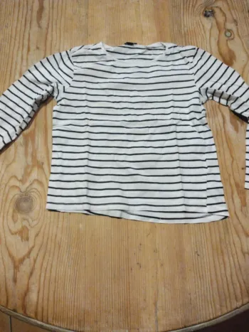 Tee shirt Fille Marinière 6 ans
