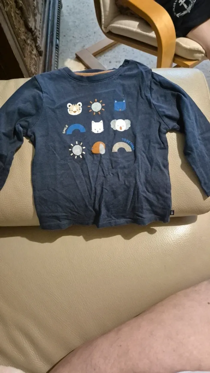 T-shirt garçon manches longues