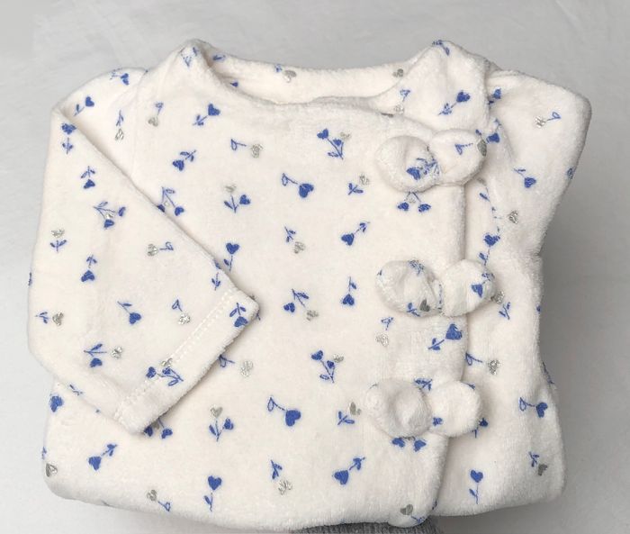 Pyjama velours TAO 1 mois