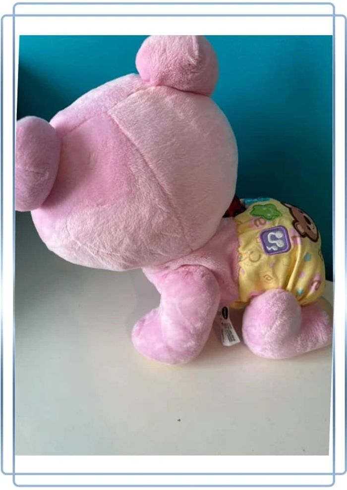 Peluche interactive vtech ourson 1.2.3 suis moi version rose - photo numéro 2