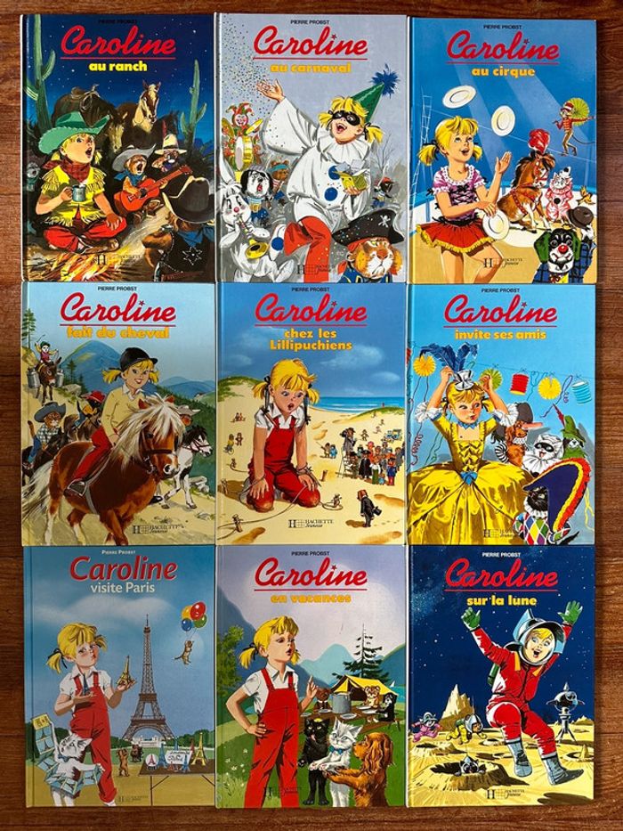 Lot de 9 bd Caroline Pierre probst hachette jeunesse livre album collection vintage