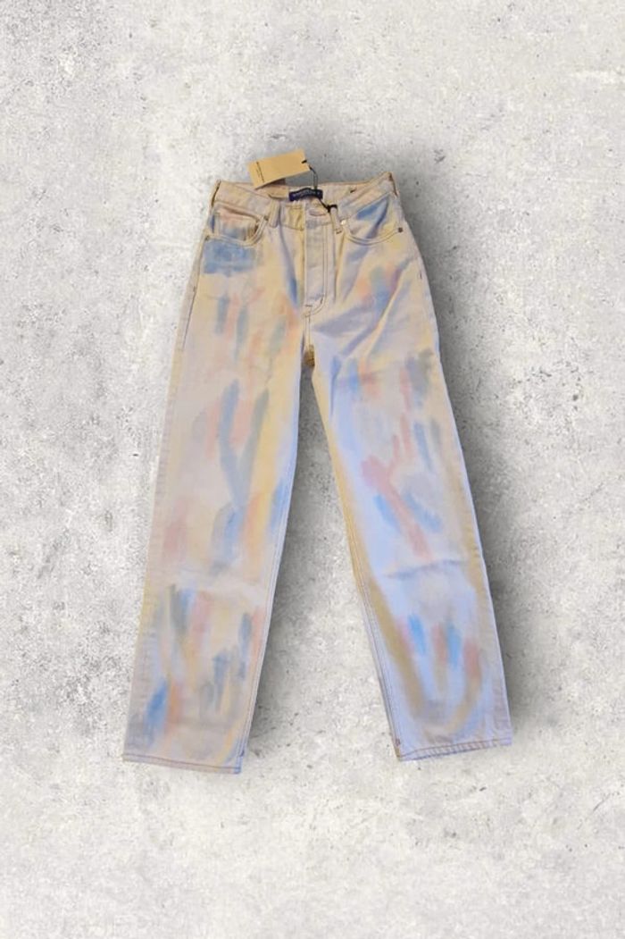 Jean Scotch & Soda droit taille haute blanc "the ripple" taille 26/32