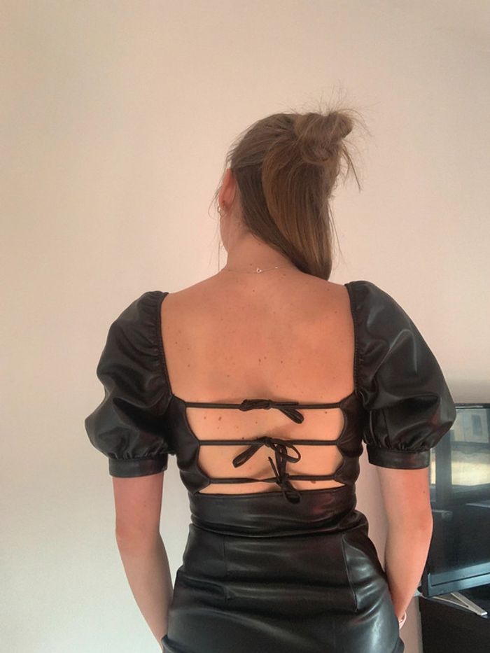 Robe en cuir h&m - photo numéro 2