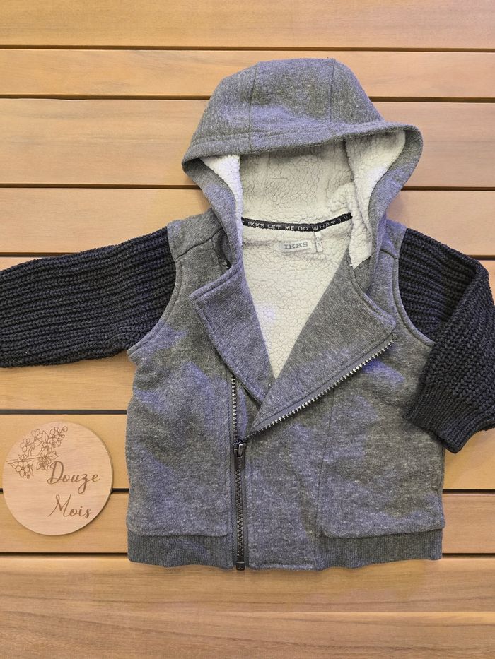 Manteau IKKS 12 mois sherpa - photo numéro 2