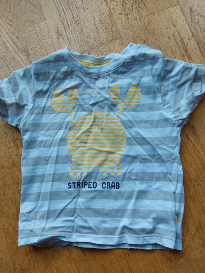 Tee-shirt manches courtes crabe