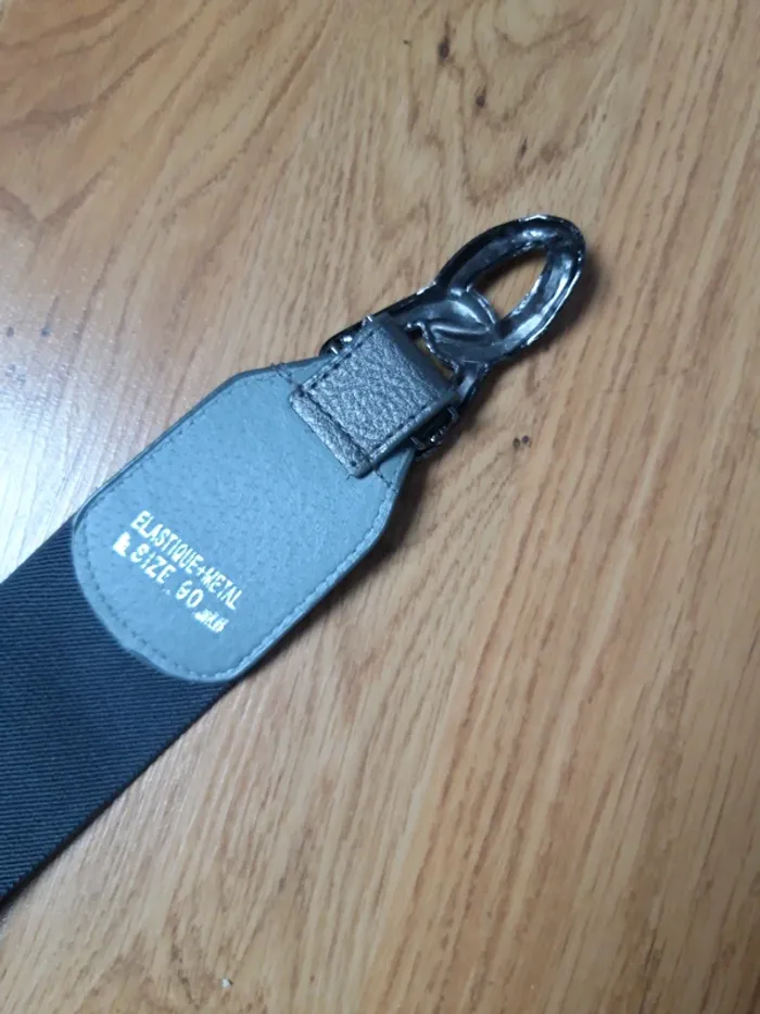 Grosse ceinture élastique grise taille 90 - photo numéro 3