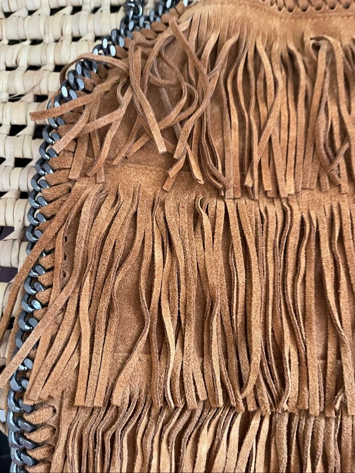 Sac à main à frange en cuir vegan - photo numéro 3