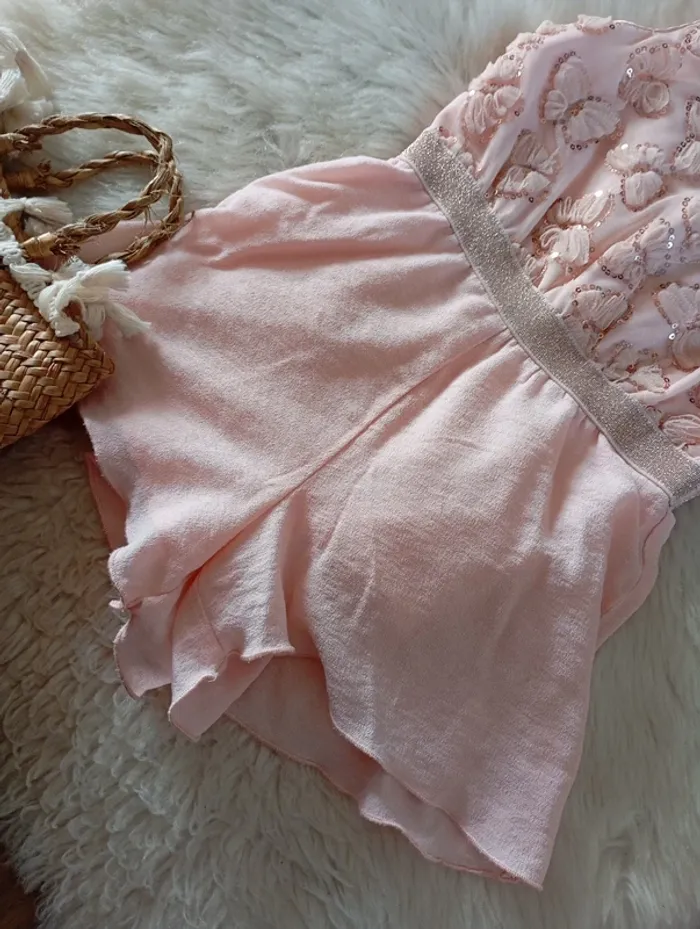 Orchestra 💖 combinaison chic cérémonie rose poudrée 4 bs - photo numéro 3