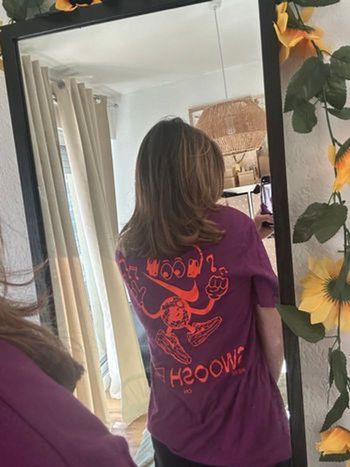 T-shirt Nike violet et orange neuf avec étiquette