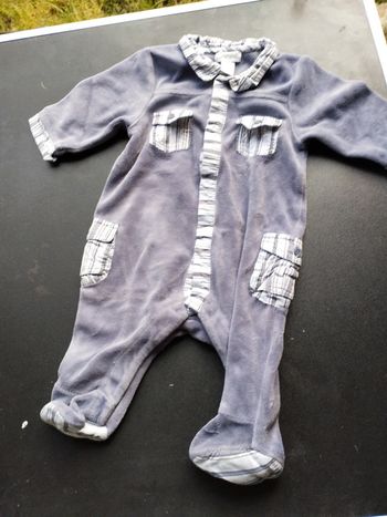 Pyjama ouverture devant garçon 3 mois