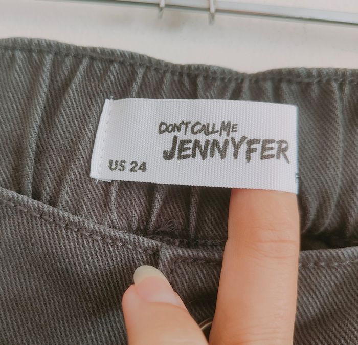 Jean jogger gris foncé pantalon à poches 100% coton - photo numéro 4