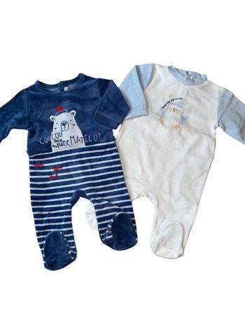 Lot de 2 pyjamas garçon 3 mois