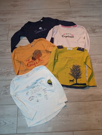 Lot de 5 tee shirt manches longues
