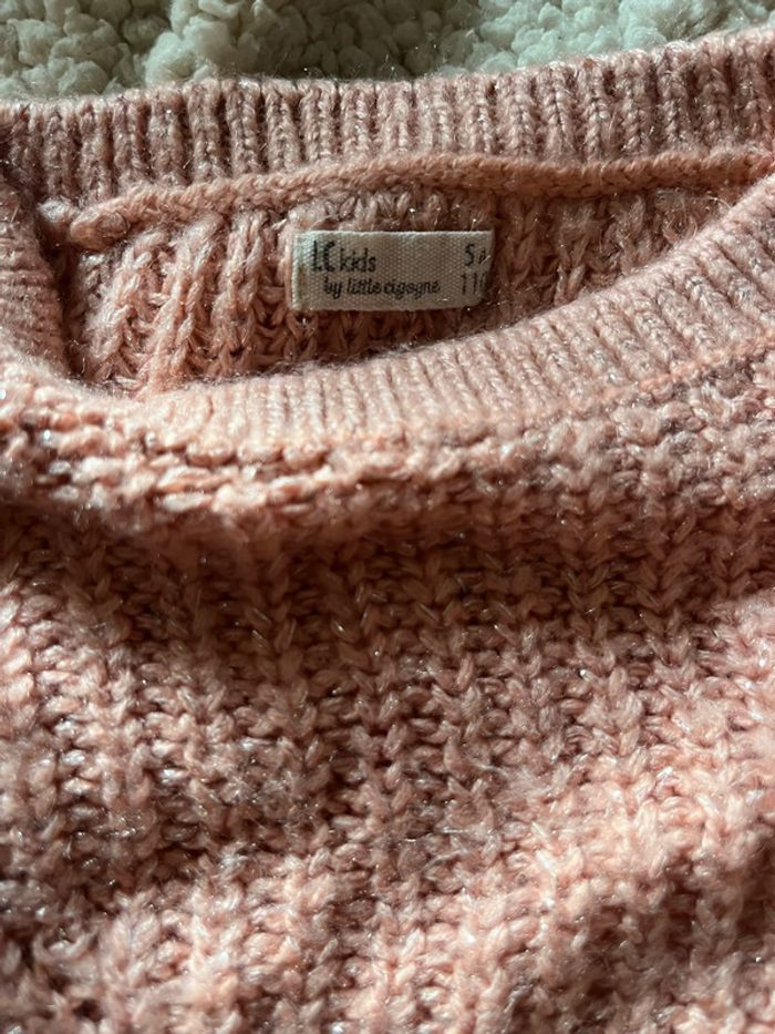 Pull rose pailletée - photo numéro 3
