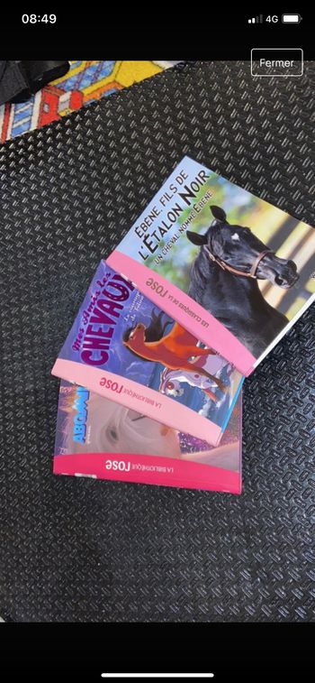 Lot bibliothèque rose