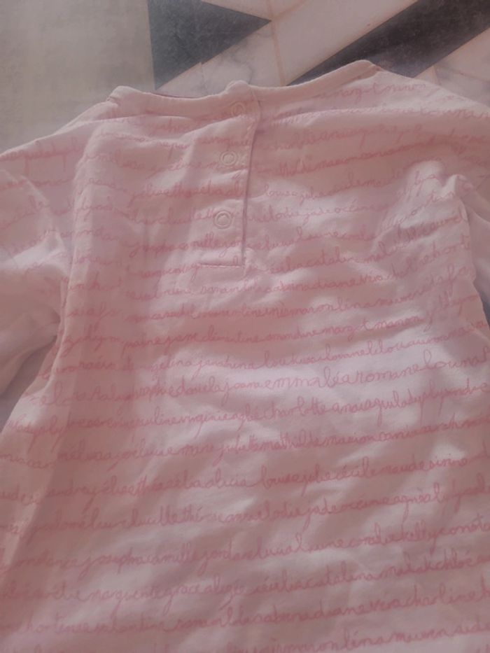 Haut manches longues 9 mois fille dpam - photo numéro 3