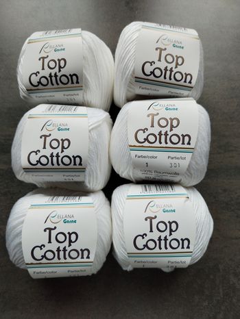 Lot de 6 pelotes de Coton