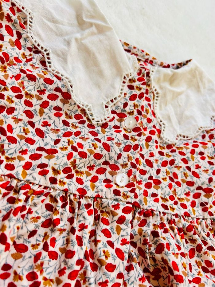 Robe en coton avec col claudine, neuve - photo numéro 3