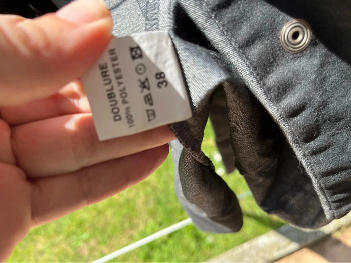 Veste gris noir marque carbone taille 38 - photo numéro 4