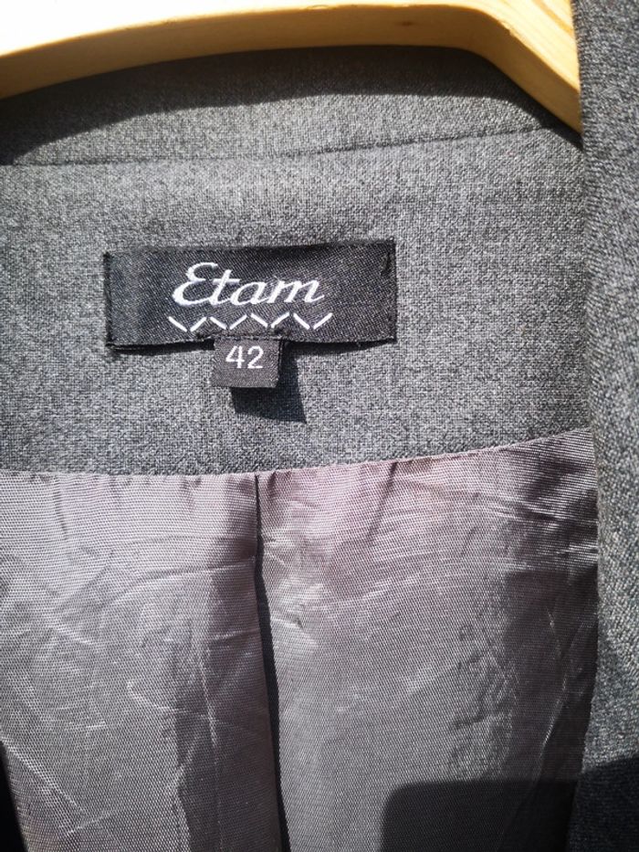 Veste blazer grise Etam - photo numéro 4