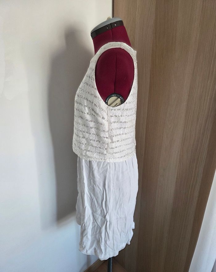 Robe blanche et crème - taille S - Zapa - photo numéro 2