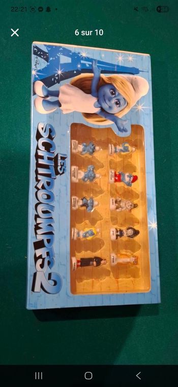 Coffret de feves schroumpf