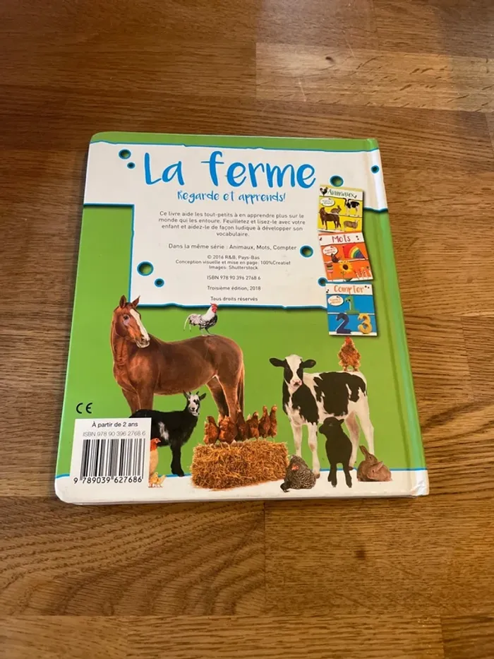 Livre cartonné Regarde et apprends ! La ferme - photo numéro 3