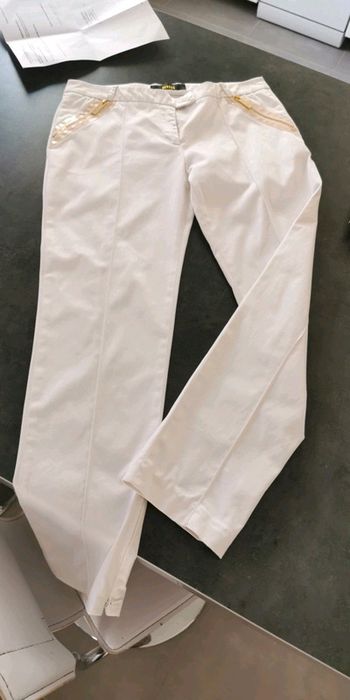 Pantalon blanc Versace