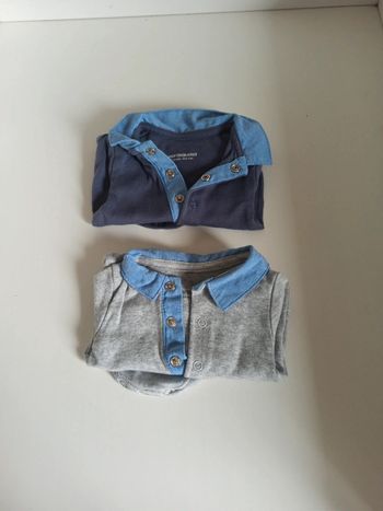 Lot de 2 bodys vertbaudet 1 mois