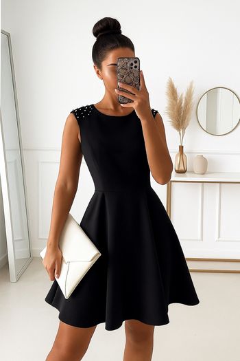 Robe courte noire femme Promod taille S
