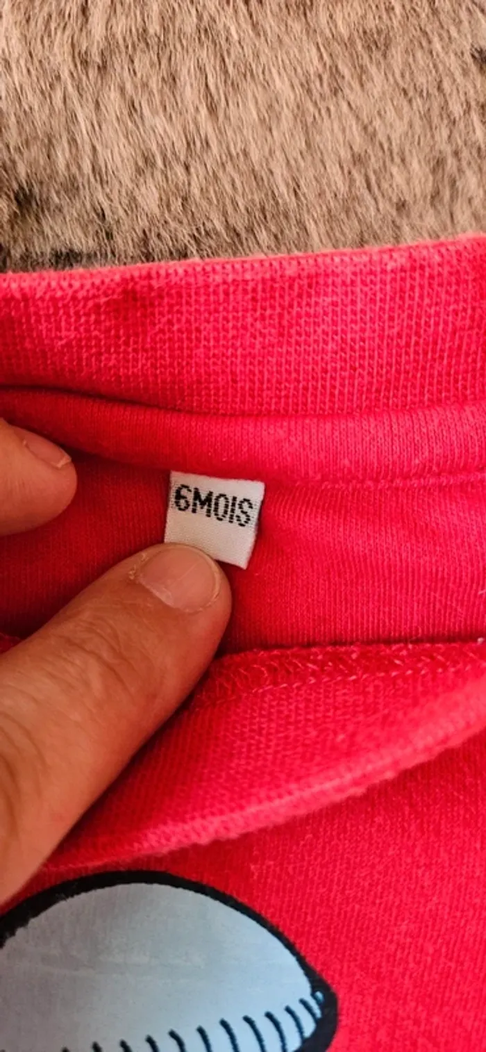 Lot de 2 sous pull et 1 jeans  6 mois  fan de papa et skate garçon tape à l'œil - photo numéro 3