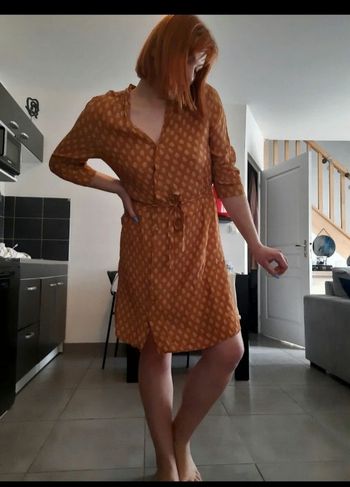 Robe fluide à motifs
