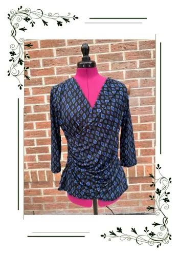 Top blouse taille 38/40 effet cache cœur Capricine K