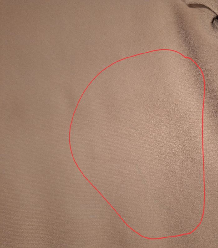 Blouse vieux rose avec le col et les poignets satinés - photo numéro 5