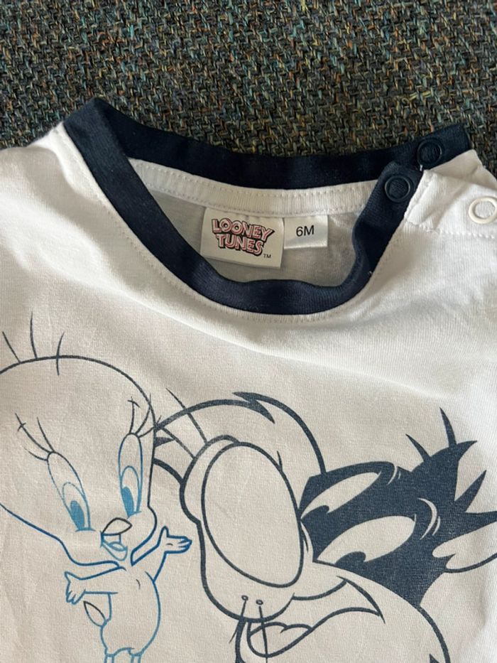 T shirt 6 mois Looney Tunes - photo numéro 2
