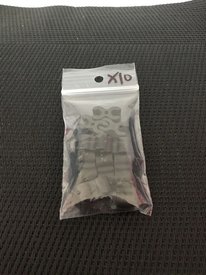 Playmobil lot 10 clips fixations attaches noires simples forts western quartier général - photo numéro 2