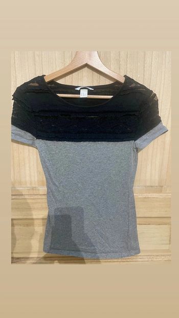 Teeshirt avec dentelle - xs