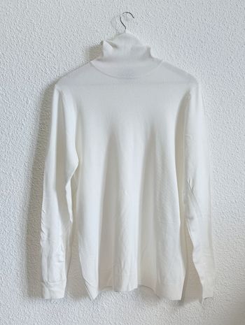 Pull à col roulé Homme Pull & Bear Blanc Écru - Taille M/38

