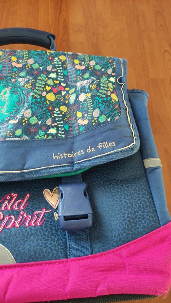 Cartable bleu histoire de filles - photo numéro 12