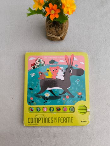 Livre musical Petites comptines de la ferme Milan