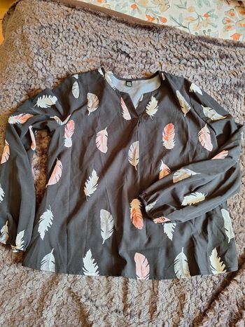 Blouse à plumes