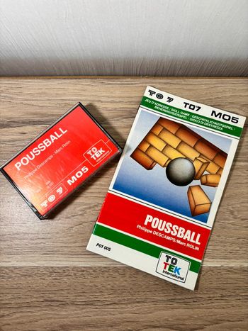 Jeux video vintage rétro ancien ordinateur Thomson mo5 , poussball