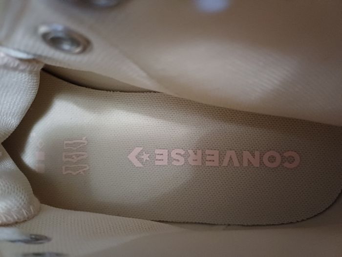 Basket converse neuve toile montante compensée pointure 40 rose - photo numéro 10