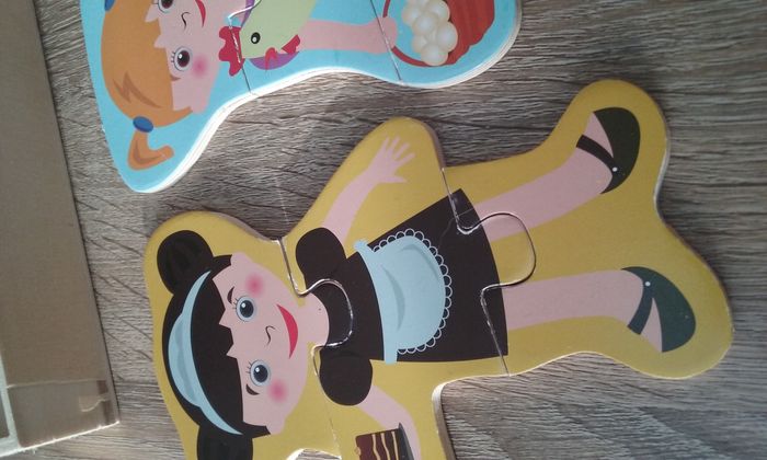 3 puzzles 3 pièces en bois - photo numéro 2