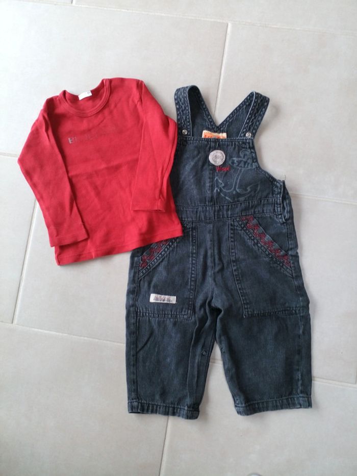 Salopette et t-shirt