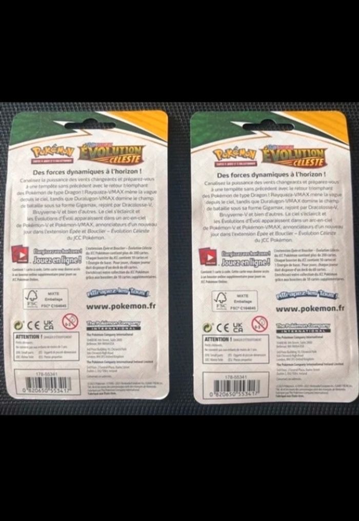 Blister booster Pokémon Évolution Céleste VIDE - photo numéro 2