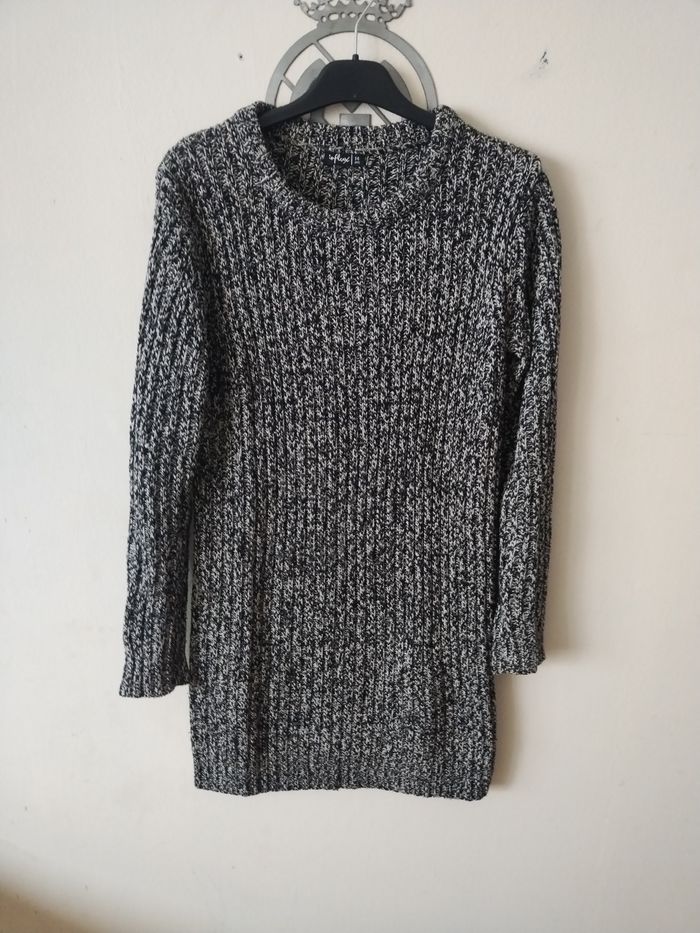 Robe pull grise 34 femme