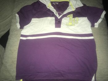 Polo manche courte orchestra violet 6 ans
