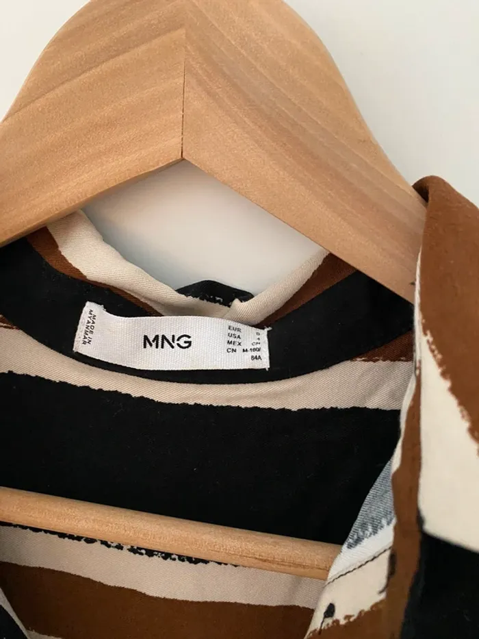 chemise noire à rayures S - photo numéro 2