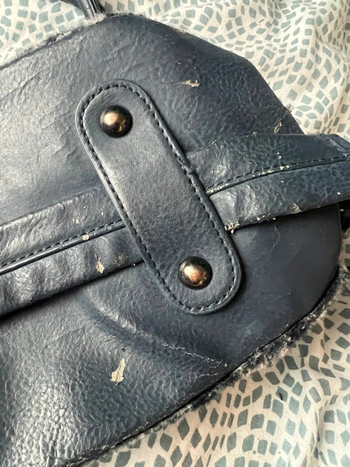 Sac Lollipop, velours bleu - photo numéro 2